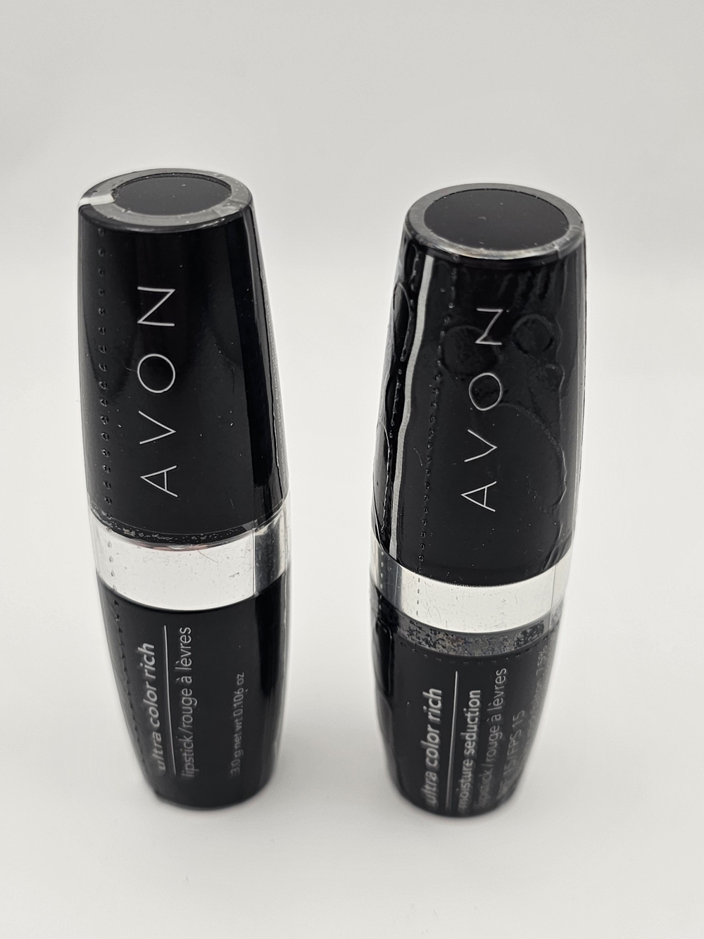 NEW Lot of 2 AVON Ultra Color Rich Lipstick – Plum Gorgeous and Cozy Mauve